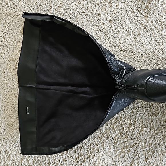 EUC Size 9 Black Aldo Leather Upper boots - Picture 7 of 10